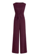 Lara jumpsuit Strong Aubergine - Dresses Boutique B.V.