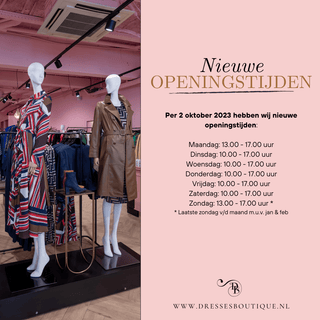 Nieuwe openingstijden Dresses Boutique - Dresses Boutique B.V.