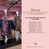 Nieuwe openingstijden Dresses Boutique