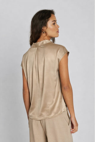 1344PBOKasra blouse Sand - Dresses Boutique B.V.