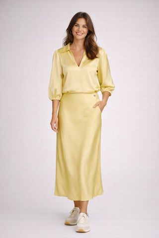 Alma blouson Yellow - Dresses Boutique B.V.