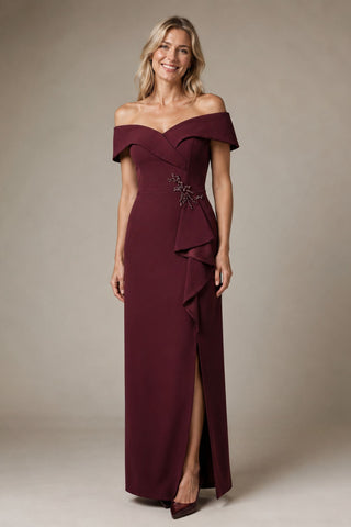 Off Shoulder Column Gown