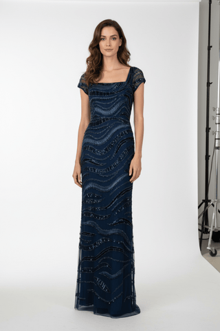 Bead Column Long Dress - Dresses Boutique B.V.
