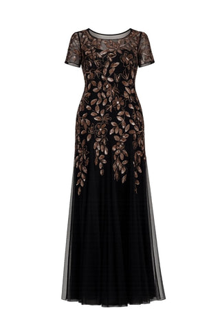 Bead Long Dress with Godets - Dresses Boutique B.V.
