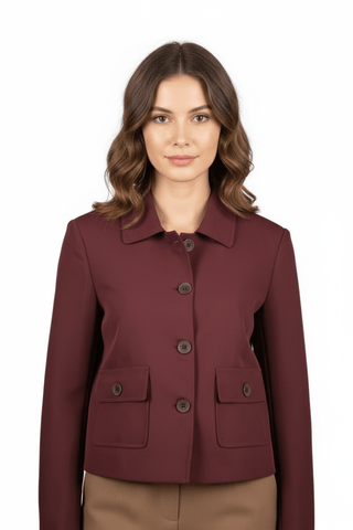 Bochum jacket Bordeaux - Dresses Boutique B.V.