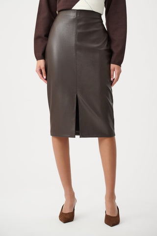 Bonded Leatherette Pencil Skirt - Dresses Boutique B.V.