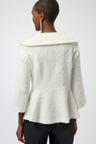 Bouclé Knit Peplum Jacket - Dresses Boutique B.V.