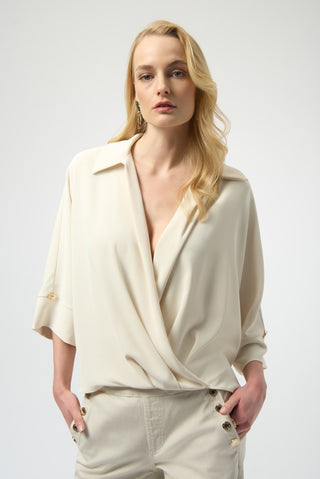 Boxy wrap top - Dresses Boutique B.V.