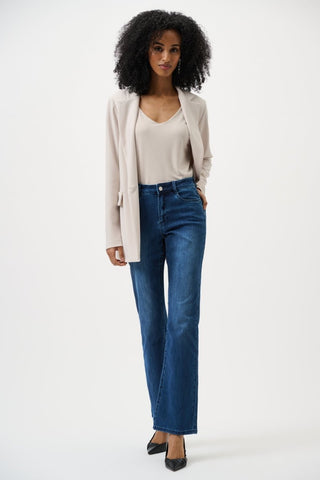 Brooke - Classic Bootcut Stretch Jeans Dark Denim Blue - Dresses Boutique B.V.
