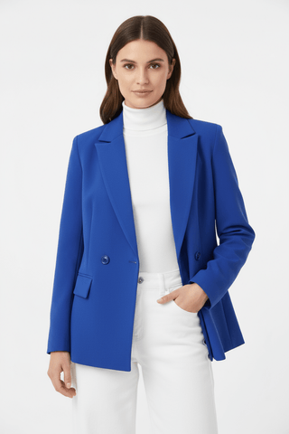 Burnaby blazer Royal Blue - Dresses Boutique B.V.