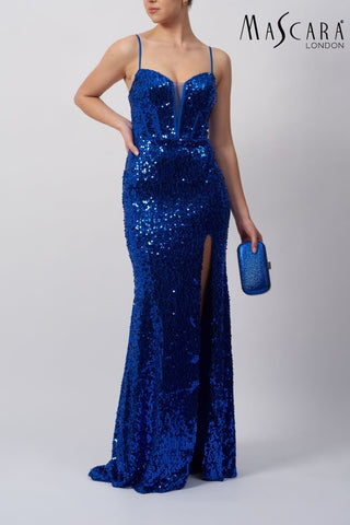 Caruna dress Royal - Dresses Boutique B.V.