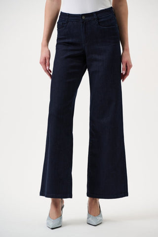 Classic Wide - Leg Stretch Jeans Denim Medium Blue - Dresses Boutique B.V.