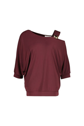 Courtrai top Bordeaux - Dresses Boutique B.V.