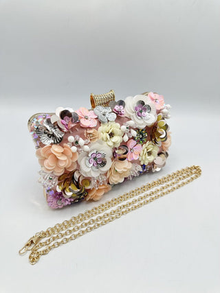 Flowera clutch Pink - Dresses Boutique B.V.