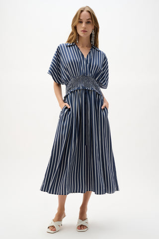 FlowyPoplinStripePrintFitAndFlareDress_BlueWhite_4