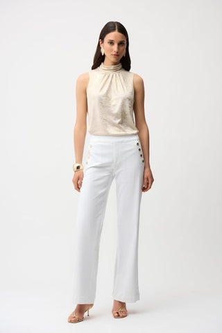 Foiled knit sleeveles top - Dresses Boutique B.V.