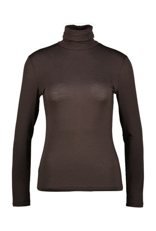 Glendale Coltrui LS top Choco - Dresses Boutique B.V.