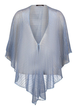 Glitter lurex stola Blue Silver - Dresses Boutique B.V.