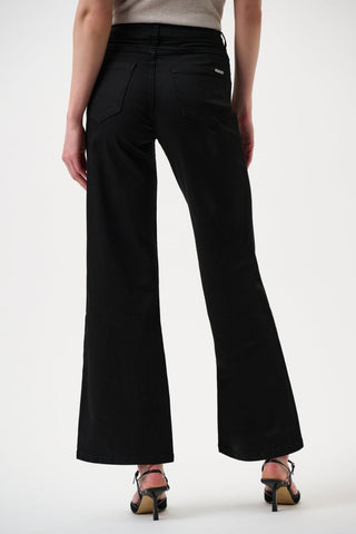 Goldie - Classic Wide - Leg Stretch Jeans Black - Dresses Boutique B.V.