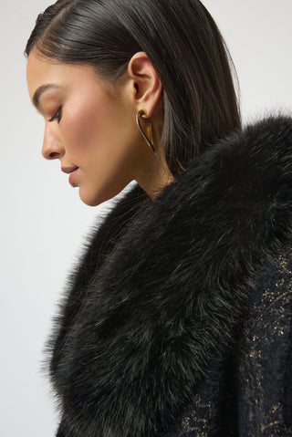 Jacquard Sweater Knit Cape - Dresses Boutique B.V.