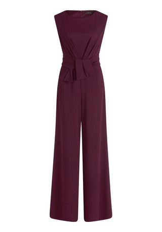 Lara jumpsuit Strong Aubergine - Dresses Boutique B.V.