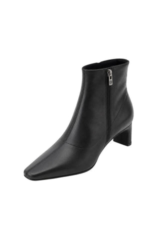 Leder enkel laars - Dresses Boutique B.V.