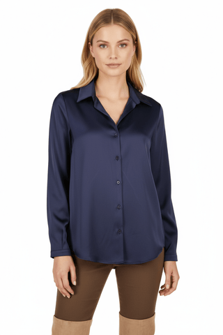 Leonie blouse Navy - Dresses Boutique B.V.