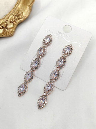 Linia earrings Champagne - Dresses Boutique B.V.