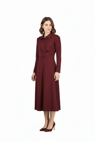 Liverpool dress Bordeaux - Dresses Boutique B.V.