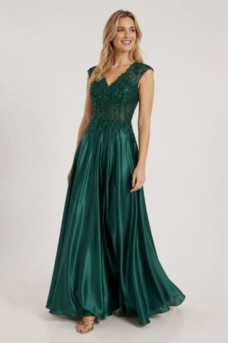 Ziani satin dress - Dresses Boutique B.V.