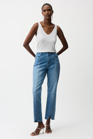 Metallic Knitted Camisole with Rhinestones Vanilla - Dresses Boutique B.V.