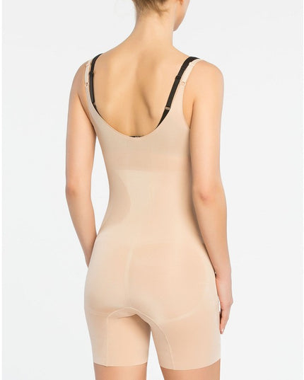Mid thigh Bodysuit Soft Nude