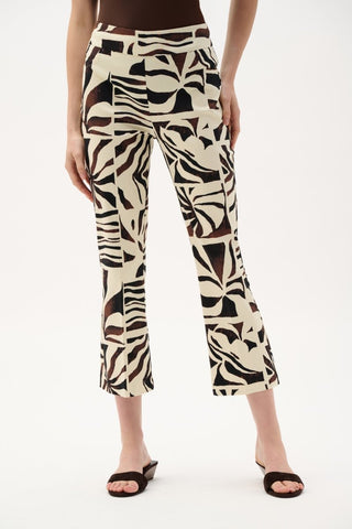 Millennium Tropical Print Flared Pull - On Pants - Dresses Boutique B.V.