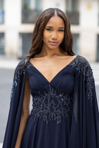 Minelli dress 1099 Twilight blue - Dresses Boutique B.V.