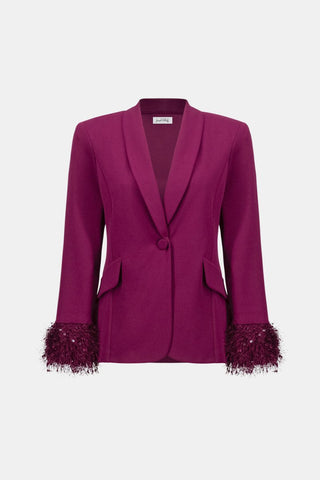 Nana Fitted Blazer With Fringe - Dresses Boutique B.V.