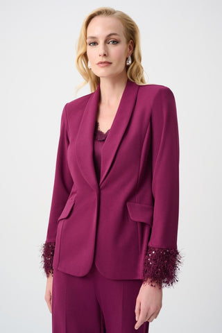 Nana Fitted Blazer With Fringe - Dresses Boutique B.V.