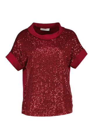 Novara top Bordeaux - Dresses Boutique B.V.