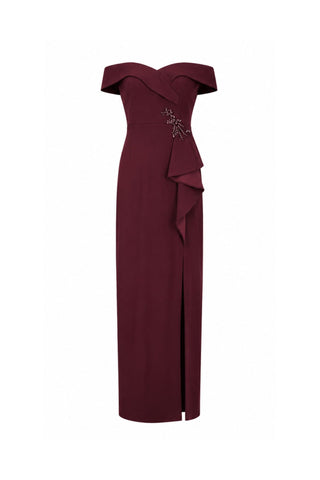 OffShoulderColumnGown_PinotNoir_1