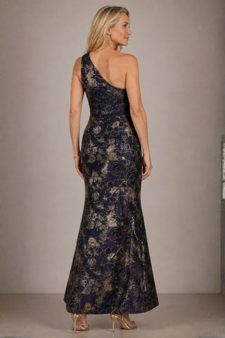 One shoulder jacquard gown - Dresses Boutique B.V.
