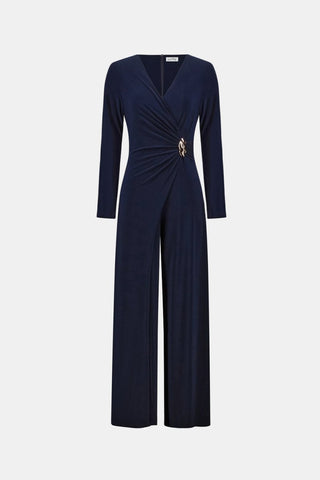 Rana Silky Knit Wide Leg Wrap Jumpsuit - Dresses Boutique B.V.