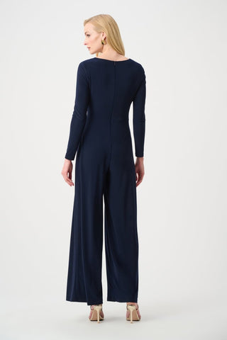Rana Silky Knit Wide Leg Wrap Jumpsuit - Dresses Boutique B.V.