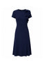 Navy Sateen