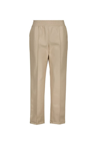 San Donato faux leather pants Gesso - Dresses Boutique B.V.