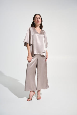 Satin Rhinestone Culotte Pants - Dresses Boutique B.V.
