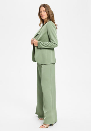 Satin single - button blazer - Dresses Boutique B.V.