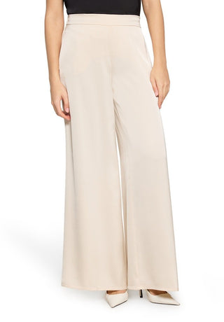 Satin wide pants Champagne Sorbet - Dresses Boutique B.V.