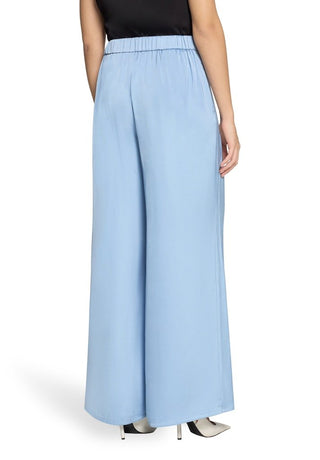 Satin wide pants Soft Sky - Dresses Boutique B.V.