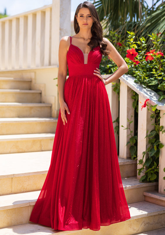 Selinne dress 0931 Rio red