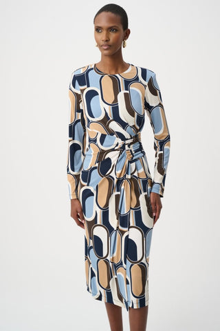 Silky Knit Printed Wrap Dress - Dresses Boutique B.V.