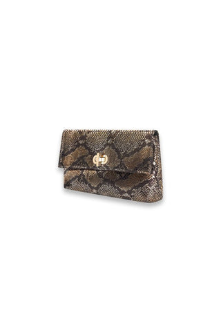 Snake X clutch Black - Dresses Boutique B.V.